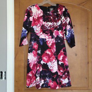 Striking Floral A-Line